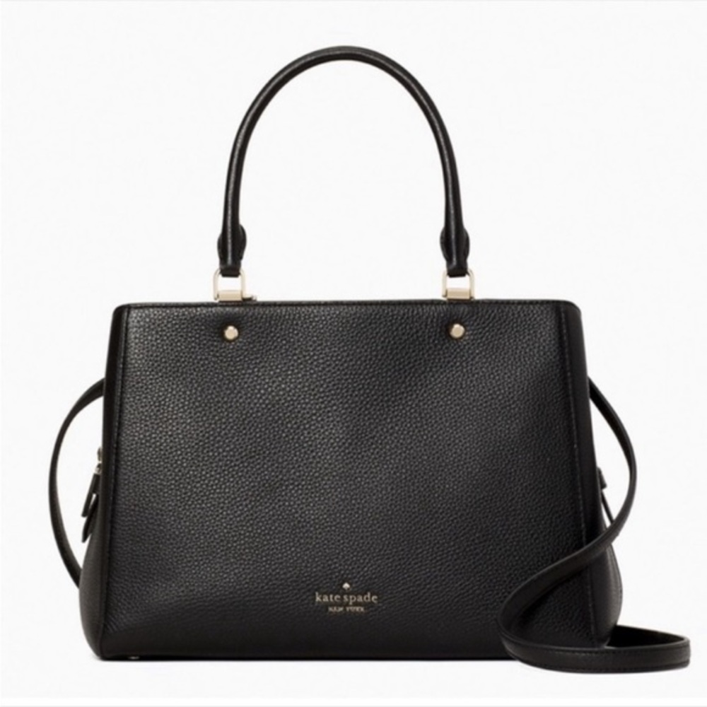 Kate Spade Leila Medium Satchel & Crossbody Black Bag